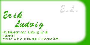 erik ludvig business card